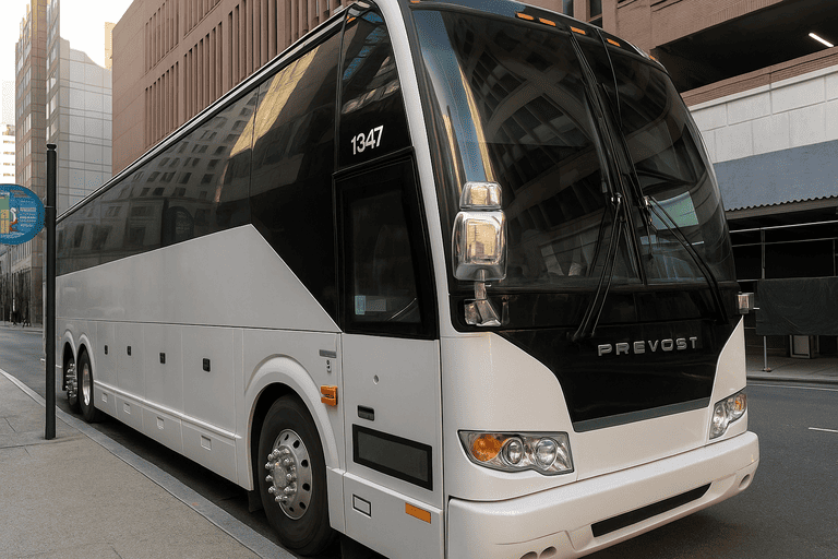 a Chula Vista Minibus Company coach bus