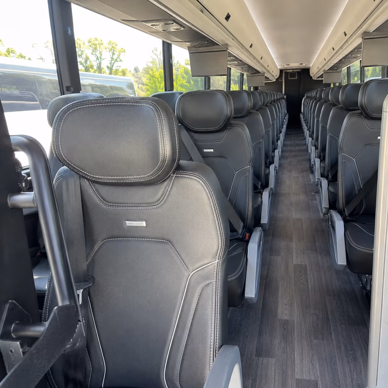 chula vista 47 passenger charter bus interior