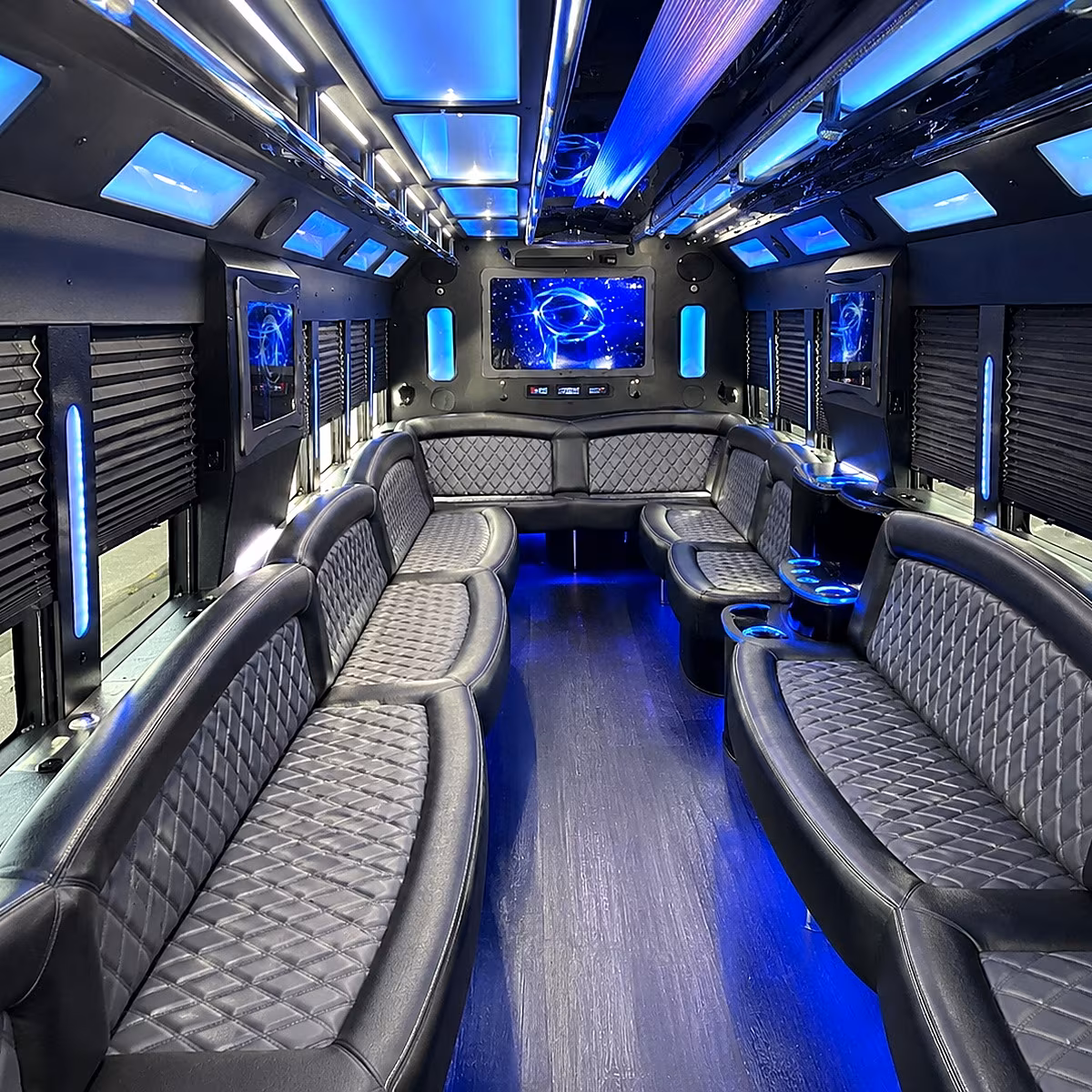 chula vista 50 passenger party bus interior